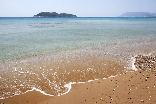 希腊扎金索斯岛海滩桂树神 — 图库照片