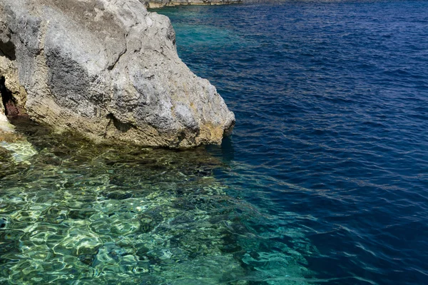 Blue caves on Zakynthos island, Greece — Stock Photo, Image