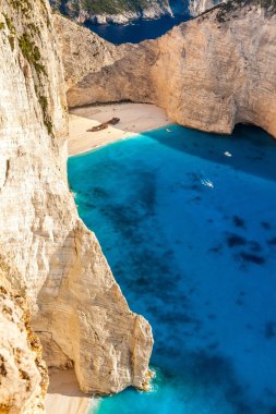 muhteşem plaj navagio, zakynthos, Yunanistan
