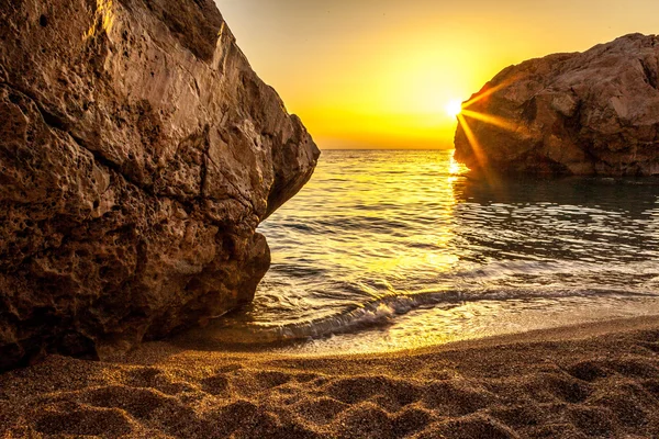 Puesta de sol en el mar — Foto de Stock