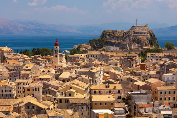 View homes in Corfu, Greece — Stock Photo, Image