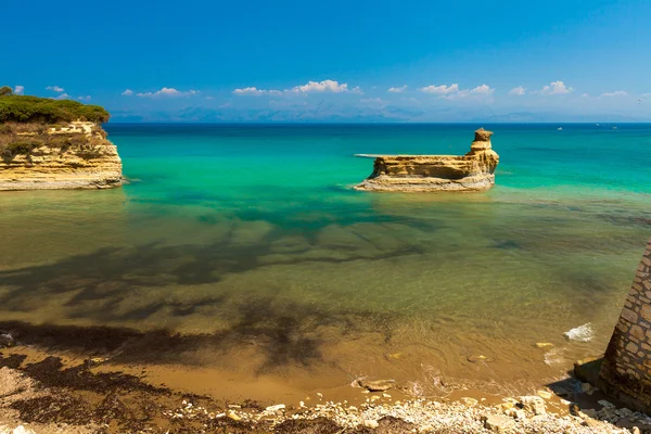 코르푸 (Kerkyra) 섬-그리스 Sidari 비치 — 스톡 사진