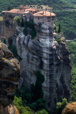 muhteşem manzara meteora, bölge Tırhala, Yunanistan.