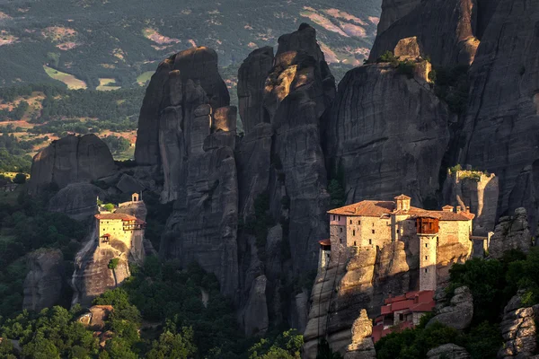 Monastero di Roussanou a Meteora Monasteri nella regione di Trikala, Gr — Foto Stock