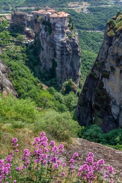 Geweldig landschap aan trikala regio, meteora, Griekenland. — Stockfoto