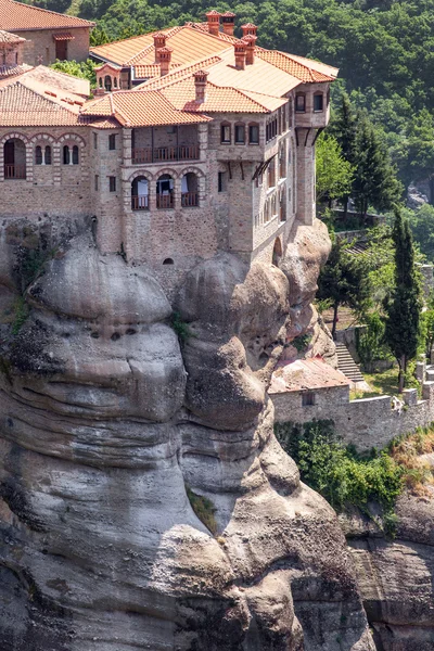 Meteora yaz, Yunanistan Tırhala bölgedeki varlaam Manastırı — Stok fotoğraf