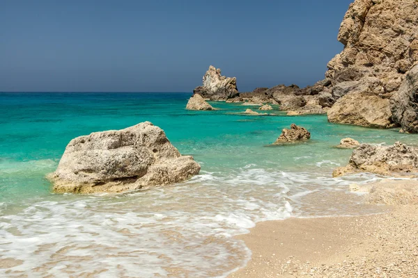 Egremni beach in Lefkada — Stock Photo, Image