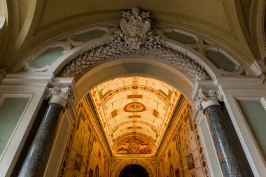 Vatikan Müzeleri koridor, Roma, İtalya
