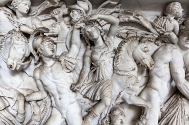 Rölyef heykeli Savaş sahnesi Vatikan Müzesi, Roma ' nın bu