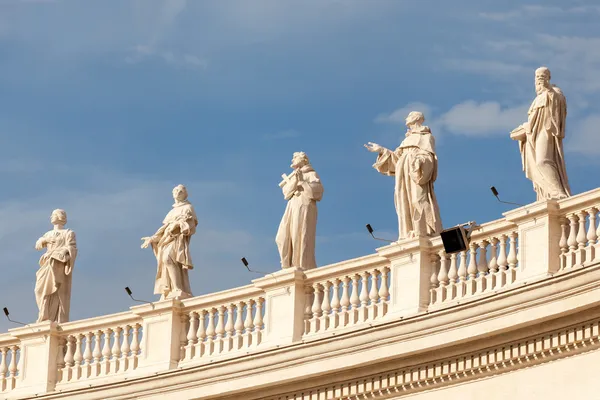 Detalu architektonicznego z san pietro placu, Rzym, Włochy — Zdjęcie stockowe