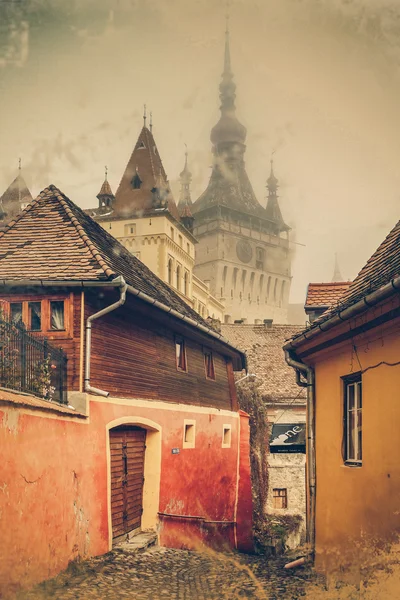 Sighisoara Ortaçağ kentinin, Romanya — Stok fotoğraf