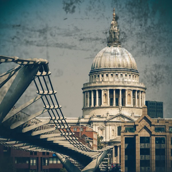 St Paul's Cathedral, vintage coaster — Stock Photo, Image