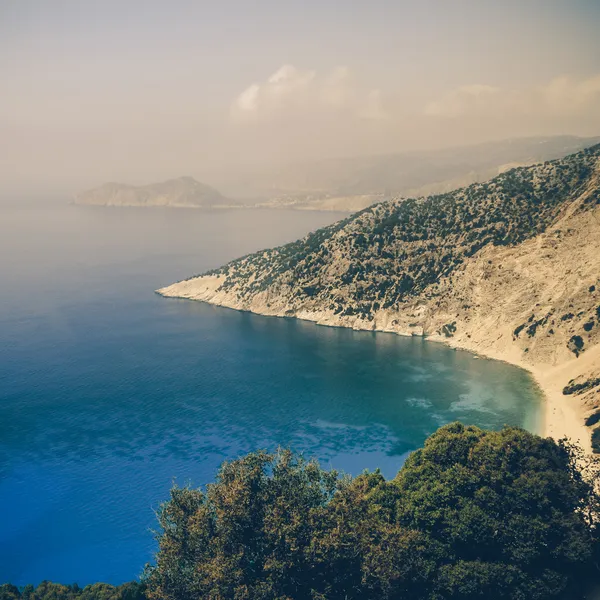 Prachtige Ionische zee, zakynthos Griekenland - vintage — Stockfoto