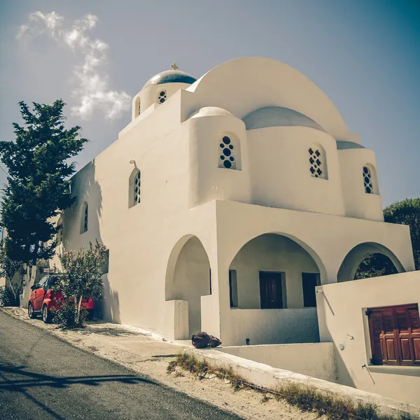 Sztuka obrazu widok wyspy santorini, Grecja — Zdjęcie stockowe