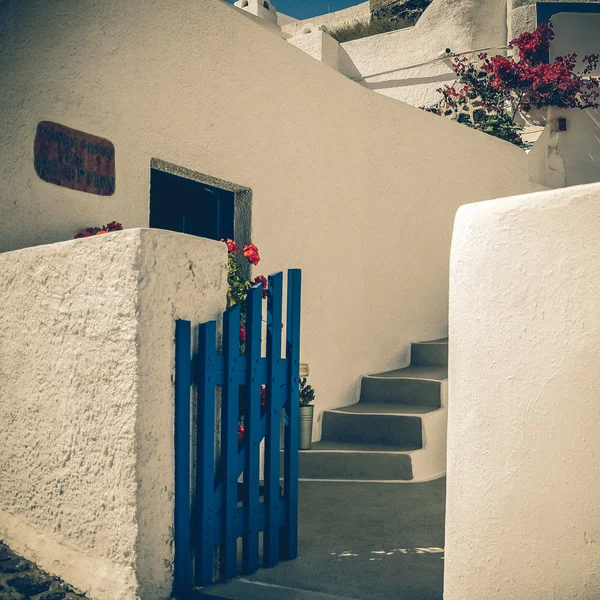 Vintage image view Santorini Insel, Griechenland — Stockfoto