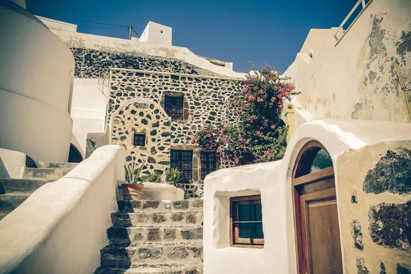 Vintage bild Visa santorini island, Grekland — Stockfoto