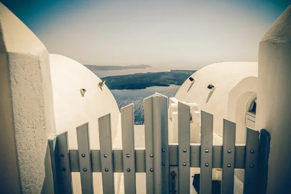 ヴィンテージ画像ビュー サントリーニ島、ギリシャ — ストック写真