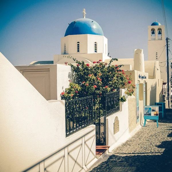 Sztuka obrazu widok wyspy santorini, Grecja — Stockfoto