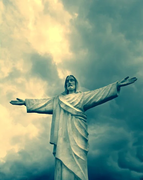 Standbeeld van Christus - cusco peru — Stockfoto