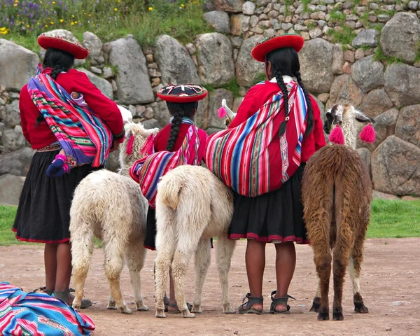 Ragazze peruviane — Foto Stock