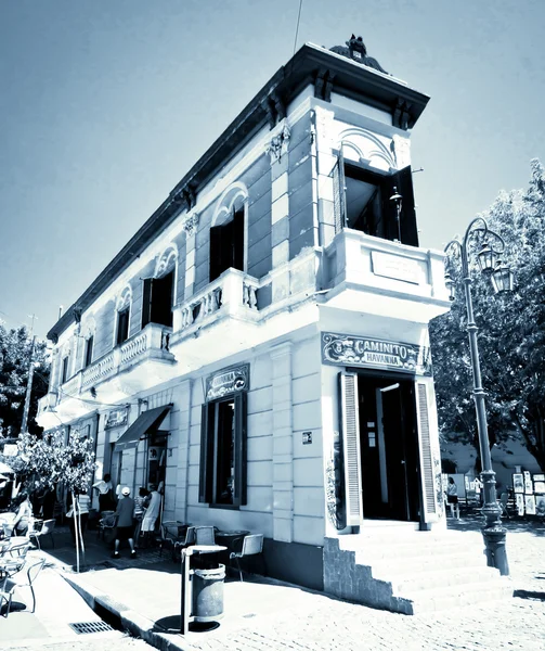 BUENOS AIRES - FEB 14:Landmark corner of Caminito Street in La B — Stock Photo, Image