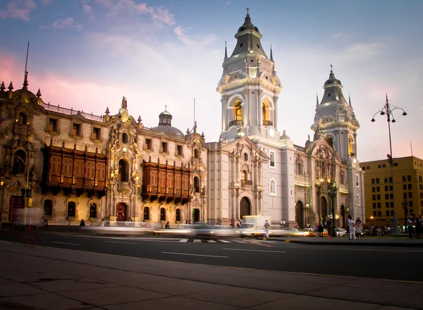 Lima, Peru 'daki Plaza de Armas. Telifsiz Stok Imajlar