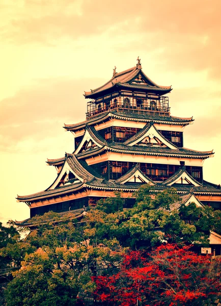 Castelo de Hiroshima, Japão — Fotografia de Stock