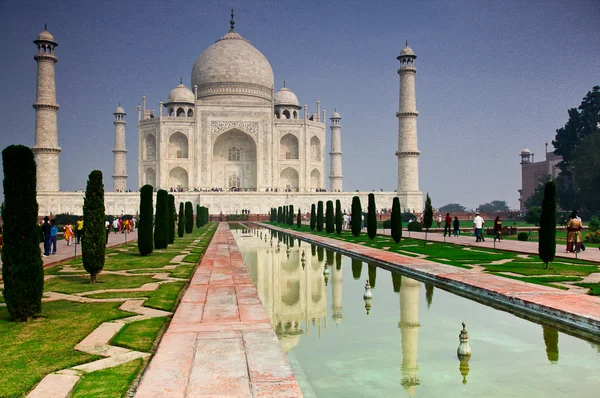 O Taj Mahal em Agra Índia — Fotografia de Stock