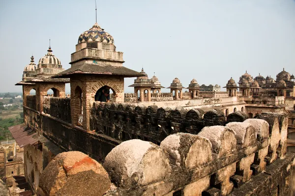 Palace i orchha, Indien Royaltyfria Stockfoton