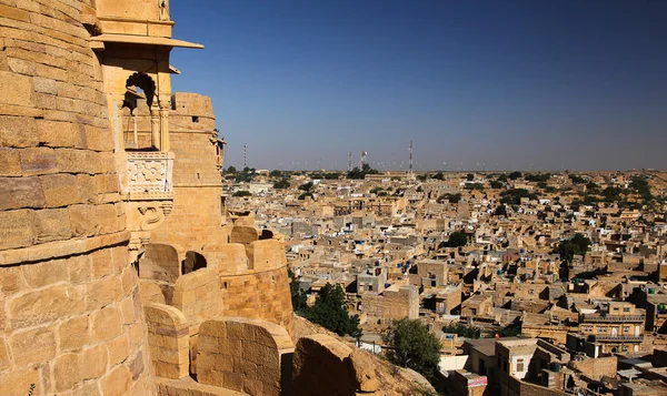 Pohled z pevnosti jaisalmer — Stock fotografie