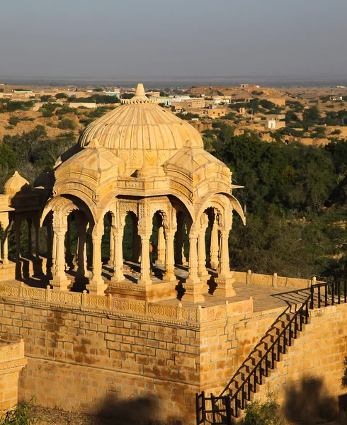 Cenotafio di Bada Bagh a Jaisalmer, India — Foto Stock