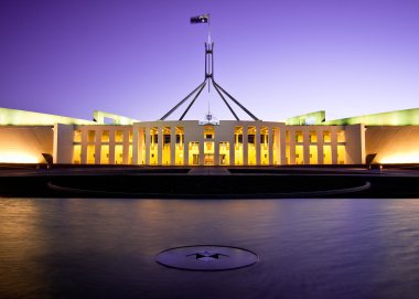 Canberra - Eylül 20: Avustralya Simgesel Yapı Parlamento binası nerede her iki federal hükümetin tartışma Avustralya milletin gelecek konular. Eylül 20, 2008 Canberra Avustralya