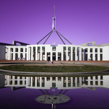 Canberra - Eylül 20: Avustralya Simgesel Yapı Parlamento binası nerede her iki federal hükümetin tartışma Avustralya milletin gelecek konular. Eylül 20, 2008 Canberra Avustralya