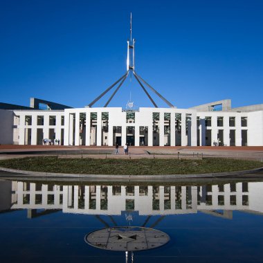 Canberra - Eylül 20: Avustralya Simgesel Yapı Parlamento binası nerede her iki federal hükümetin tartışma Avustralya milletin gelecek konular. Eylül 20, 2008 Canberra Avustralya