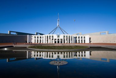 Canberra - Eylül 20: Avustralya Simgesel Yapı Parlamento binası nerede her iki federal hükümetin tartışma Avustralya milletin gelecek konular. Eylül 20, 2008 Canberra Avustralya