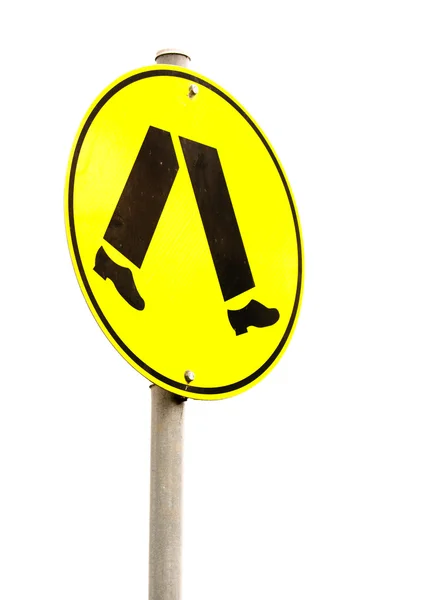 Pedestrian crossing sign — Stock Photo, Image