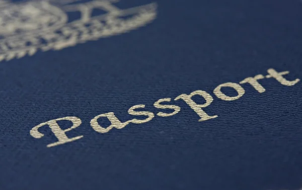 Close-up van een Australisch paspoort — Stockfoto