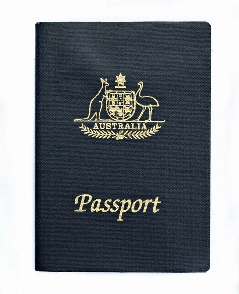 Primo piano di un passaporto australiano — Foto Stock