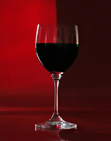 Glas Rotwein — Stockfoto