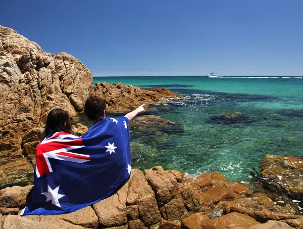 Scena costiera sulla penisola di Victoria Mornington — Foto Stock