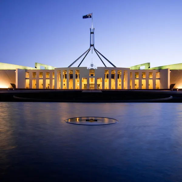 Canberra - Eylül 20: Avustralya Simgesel Yapı Parlamento binası nerede her iki federal hükümetin tartışma Avustralya milletin gelecek konular. Eylül 20, 2008 Canberra Avustralya