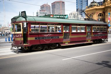 Melbourne, australia - 29 października: ulica stacji flinders ikony