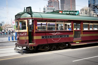 Melbourne, australia - 29 października: ulica stacji flinders ikony