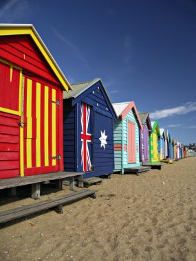 kutuları brighton Plajı'nda yüzme