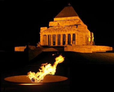 The Shrine of Remembrance in Melbourne, Australia clipart