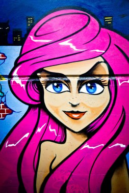 Melbourne - 29 Haziran: Street art tanımlanamayan sanatçı tarafından