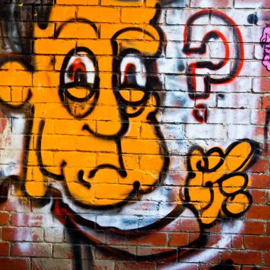 Melbourne - 29 Haziran: Street art tanımlanamayan sanatçı tarafından