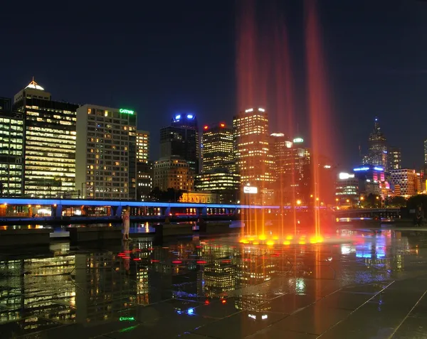 Fuente en Melbourne Southbank — Foto de Stock