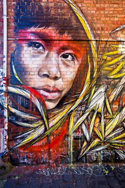 Melbourne - 29 Haziran: Street art tanımlanamayan sanatçı tarafından