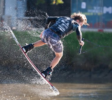 Melbourne, Avustralya - Mart 11:brenton priestley moomba masters wakeboard Event'de içinde